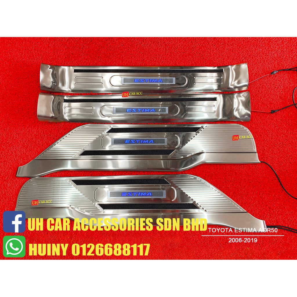 Toyota Estima ACR50 2006-2019 Side Sill Plate LED Door Step (READY ...