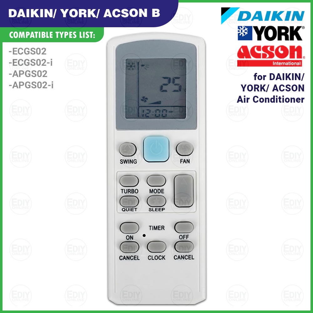 thumbnail interactive-video image 1 of Universal Replacement A/C Remote Control – Compatible With James, Kaysun, Quattroclima, Sinclair Air Conditioners 1 of 5