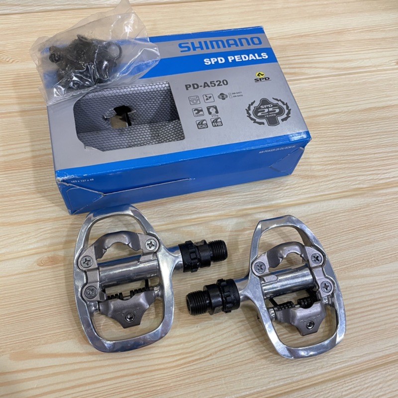 SHIMANO SPD PEDALS Road bike Cleat Pedal PD A520 SHIMANO PEDALING DYNAMICS