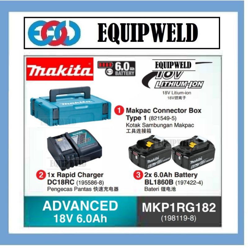 Makita battery starter cheap kit