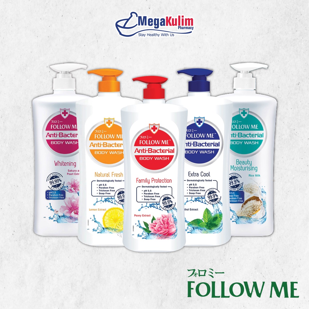 Follow Me Anti-Bacterial Body Wash 1000mL | Shopee Malaysia