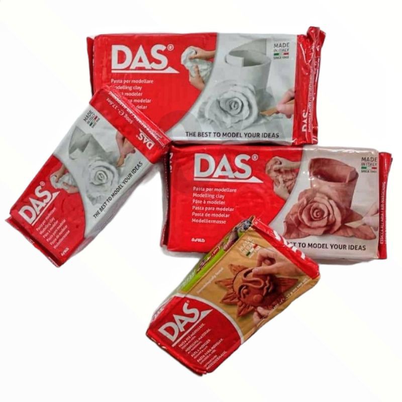 DAS Air Drying Modelling Clay for Art & Craft in White or Terracotta - 1kg