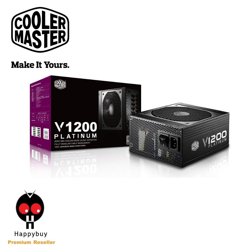 Cooler Master 1200w Fully Modular Power Supply / V1200 / 80 Plus ...