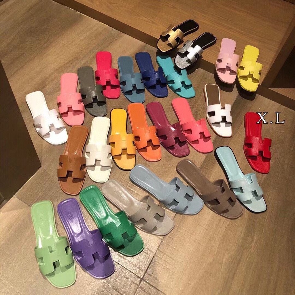 Hermes cheap slippers colors