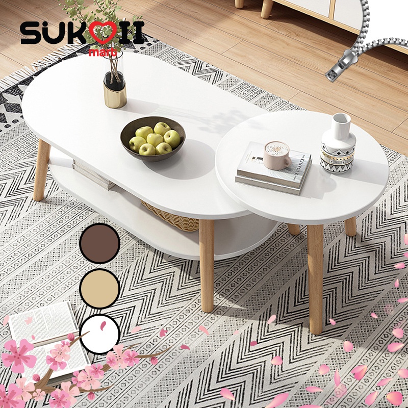 SKOI Small Coffee Table Simple Modern Creative Mini Round Table Coffee ...