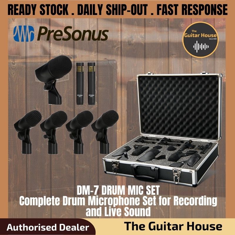 Presonus DM-7: Drum Microphone Set for Recording and Live Sound