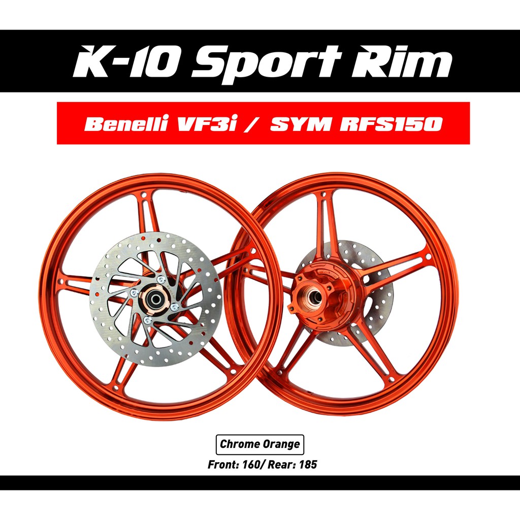 KOZI K10 Sport Rim Benelli RFS150 160X185 | Shopee Malaysia