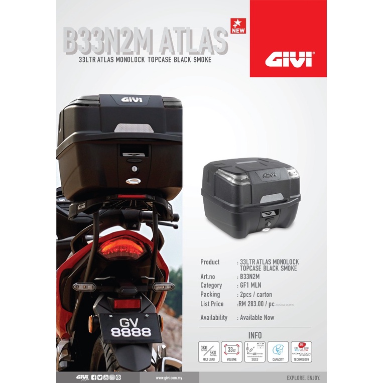 Givi Rack Lc V V V V V V V Monorack J Heavy Duty Lc Fi Fuel Injection Set Box Givi