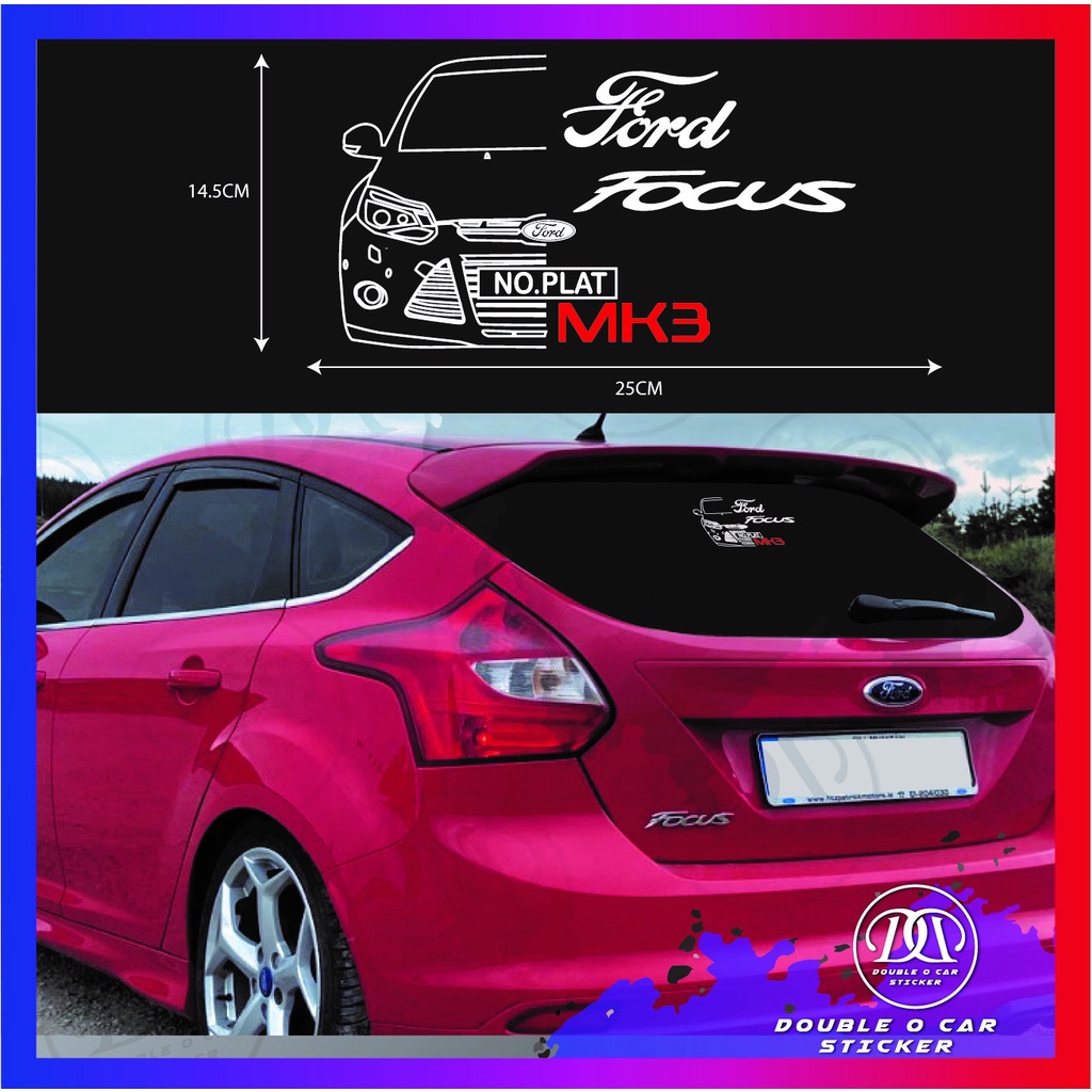 [Ready Stock]Ford Focus third generation shape&words sticker KI00385(PM ...