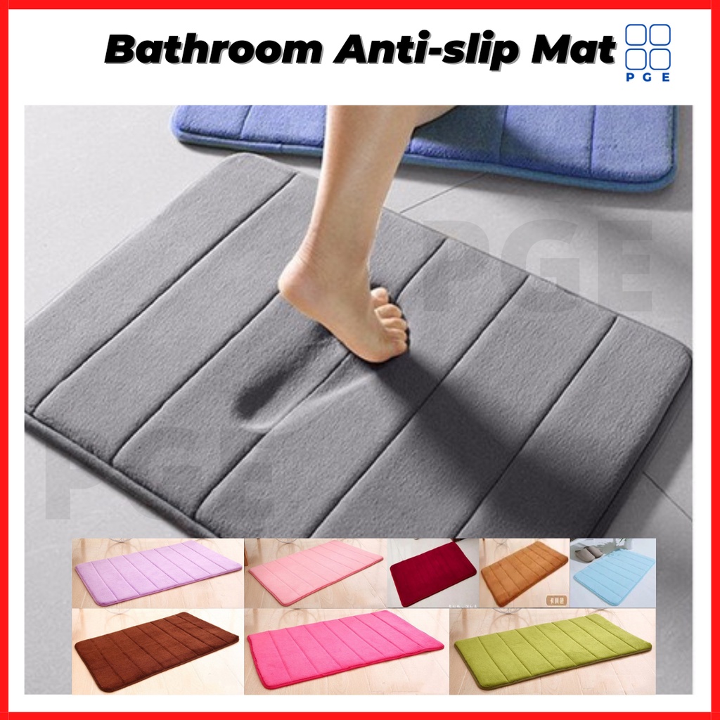 Bath Mat Kitchen Carpet 40*60cm Water Absorption Rug Shaggy Memory