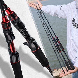 🔥Malaysia Fishing Rod 2 Section Carbon Fiber Fishing Rod Spinning/casting  UL Power 1.8m/2.1m Fishing Rod for Freshwater