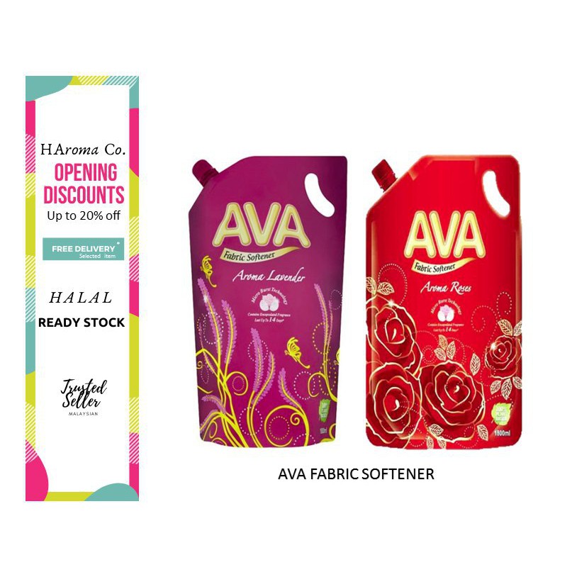 Fabric softener AVA Halal Lavender Rose Pelembut Fabrik Baju 1800ml Shopee Malaysia