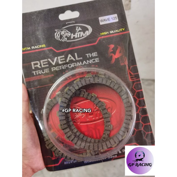 HTM RACING CLUTCH DISC WAVE 110 WAVE 125 KULIT CLUTCH SUPER HIGH CLASS ...