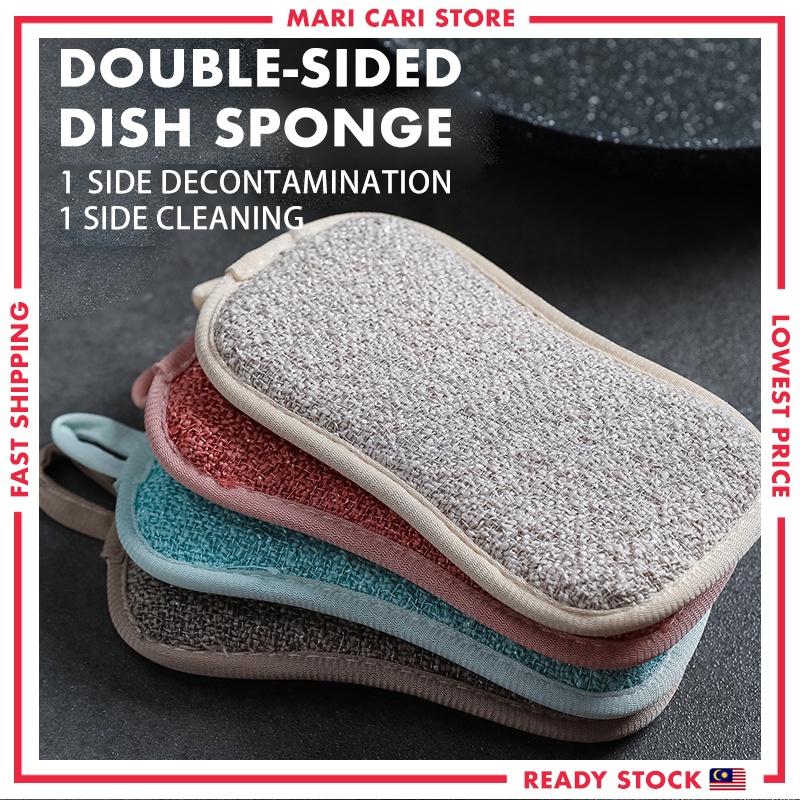 Multifunctional DoubleSided Magic Wipe Dish Cloth Sponge Wipe Kitchen