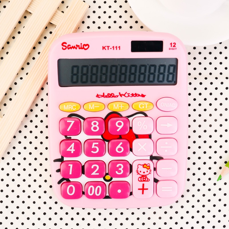 Hello Kitty 12-digits Big Buttom Calculator Electronics School ...