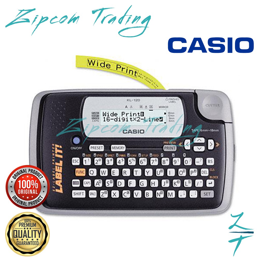 Casio ez label printer kl 120 deals