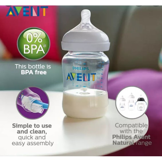 Avent sales clear bottles