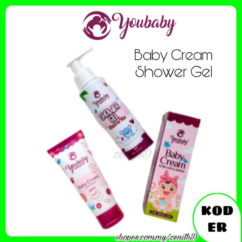 YOUBABY Cream 60ml / Shower Gel 120ml / Baby Serum 30ml Shopee Malaysia