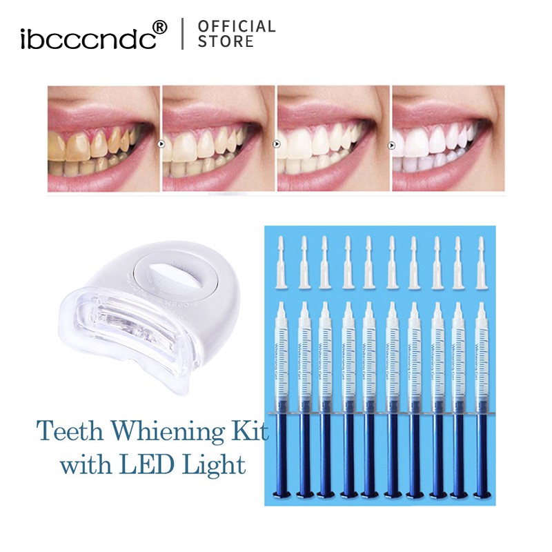 ibcccndc Home Use Teeth Whitening Kit With LED Light | Shopee Malaysia