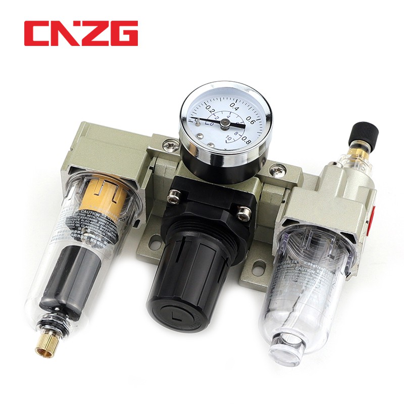 SMC Type AC2000-02 1/4 Pneumatic Air Compressor Pressure Filter ...