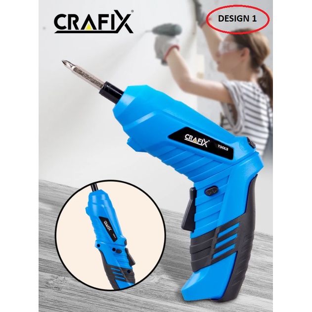 [[Ready Stock]] CRAFIX MultiAngle Cordless Screwdriver Rechargeable