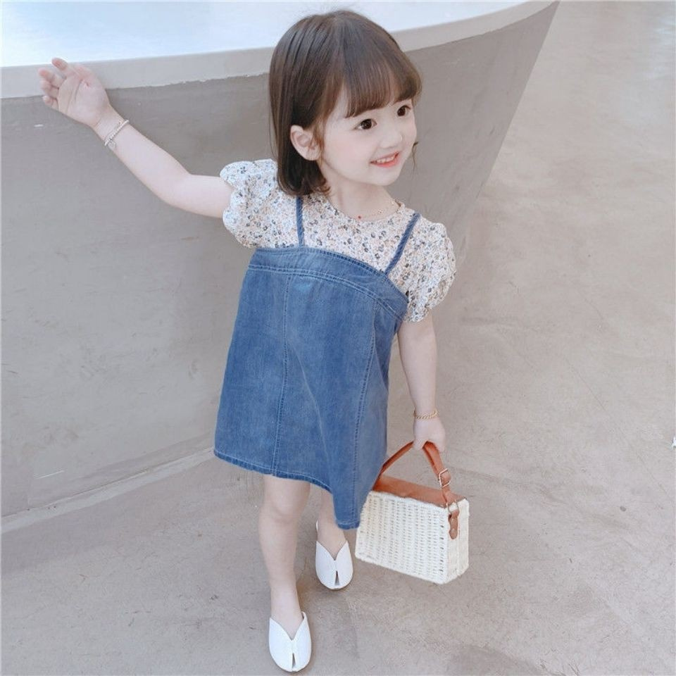 Kids jean dress best sale