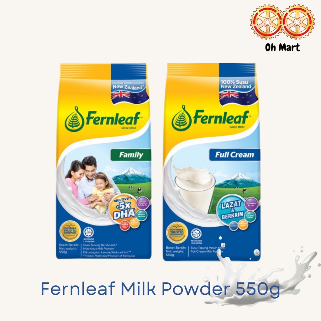 Fernleaf Family/Full Cream Milk Powder 550g Shopee Malaysia