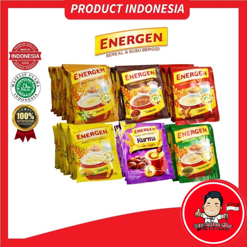 Energen 1 Renteng / 10pcs Product Indonesia 🇮🇩 Minuman Cereal Susu ...
