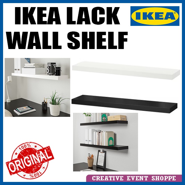 IKEA LACK Wall Wooden Shelf With Free Screw 110x26 Cm Shopee Malaysia