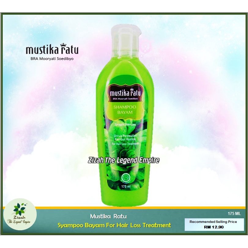 Mustika Ratu Shampoo Bayam Spinach Shampoo For Hair Loss