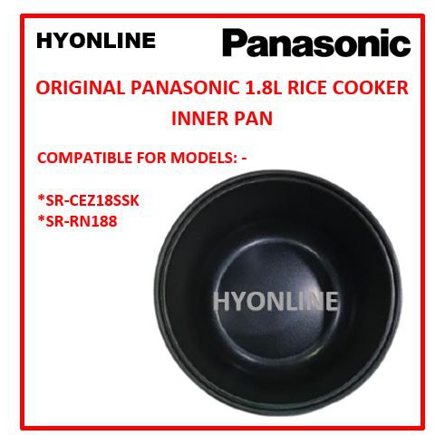 1.8L INNER PAN - PANASONIC RICE COOKER INNER PAN FOR MODEL - SR ...