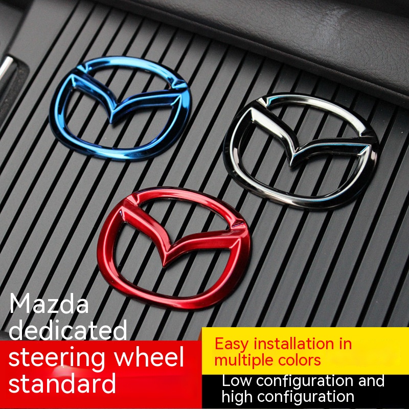 Mazda Steering Wheel Logo Modified Car Logo Steering Wheel Decorative Stickers M3 M6 Axela CX4