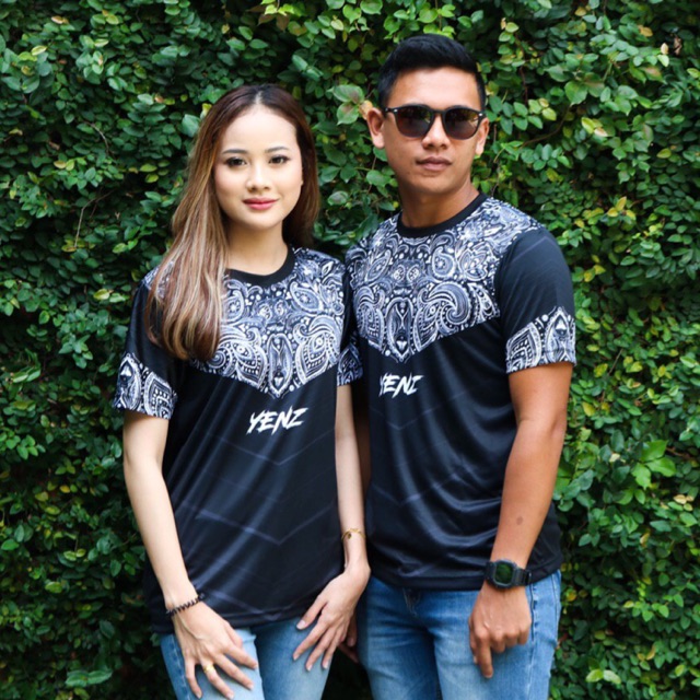 Black Spire Baju Jersi Shirt Tshirt Unisex Couple Shopee Malaysia