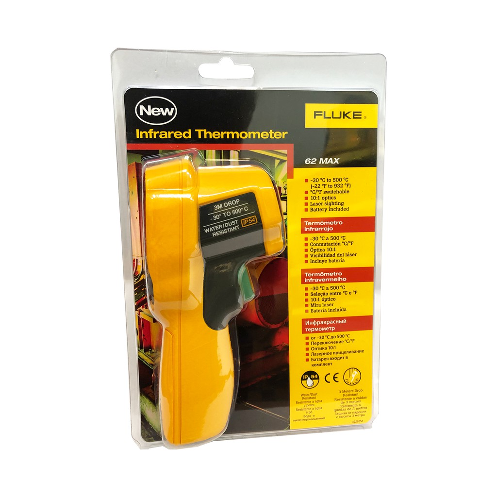 TERMOMETRO INFRARROJO IR 62 MAX -30C-500C FLUKE