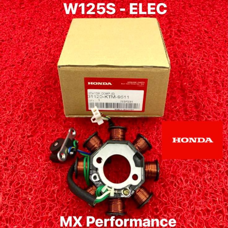 HONDA WAVE125 S / W125S (ELEC) FUEL COIL / STARTER COIL / COIL 100 ORIGINAL Shopee