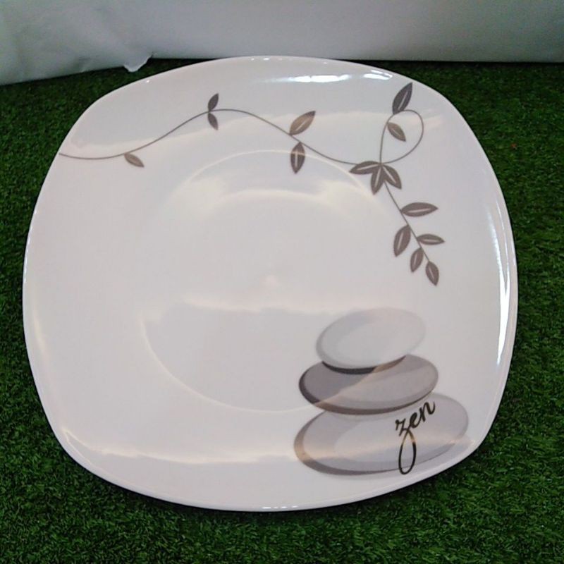 CERASING TRACE SQUARE WHITE CERAMIC PLATE Shopee Malaysia