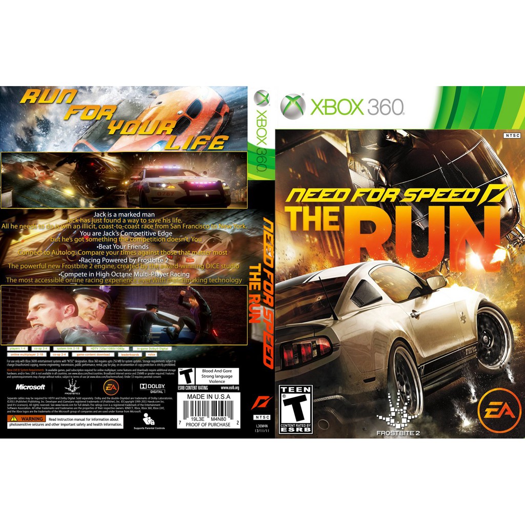 Need for speed the run store xbox 360