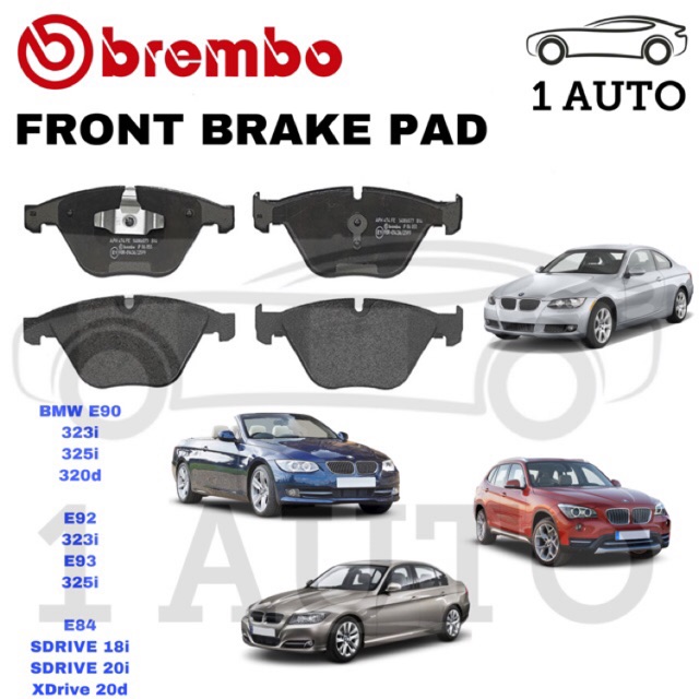 BREMBO FRONT BRAKE PAD BMW E90 E92 E93 323i 325i 320d X1 E84 18i 20i