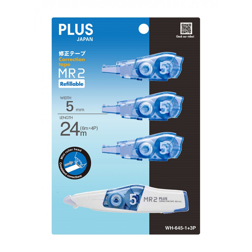 Plus Correction Tape MR2 Refillable 5mm x 6m (1+3 Refill) Shopee Malaysia
