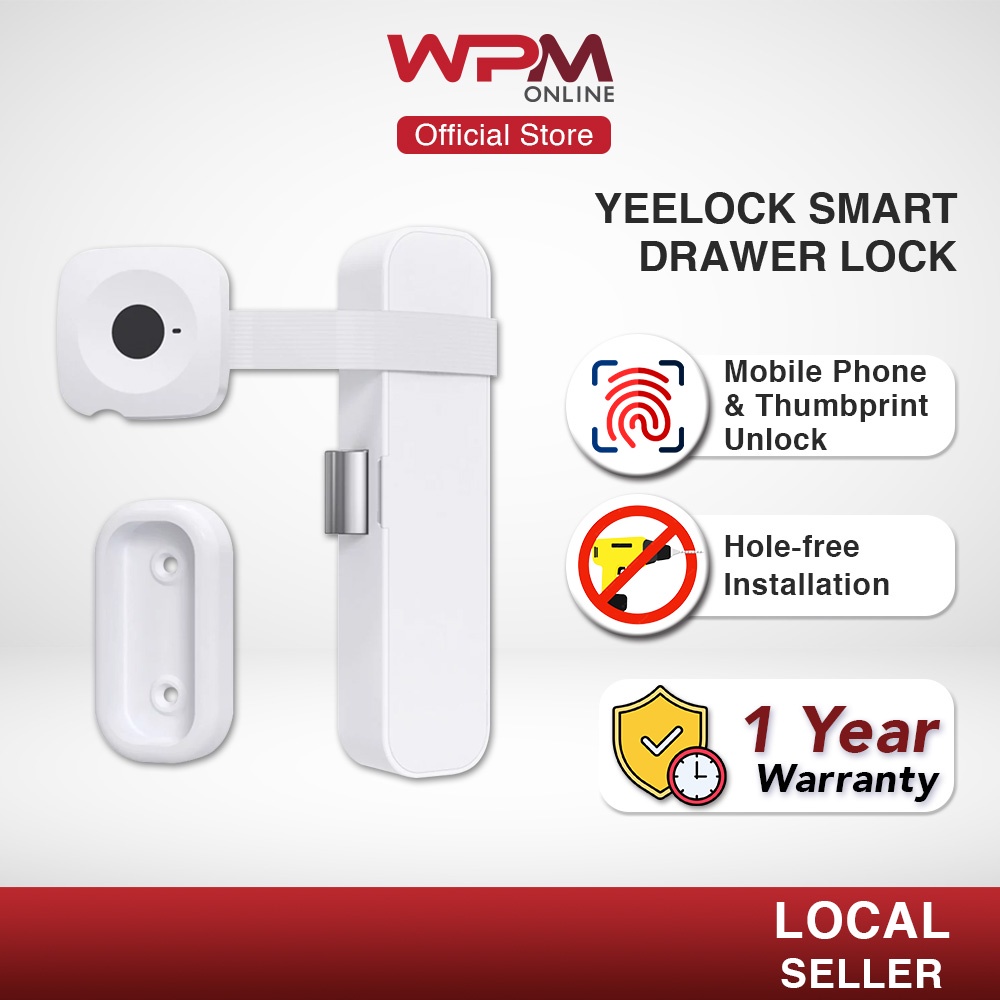 Yeelock Smart Drawer Lock Version E Thumbprint Keyless