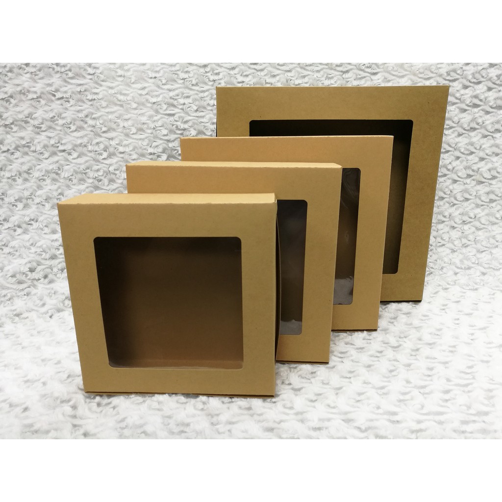 10pcs Kraft Card Window Layer Cake Box, Kuih Lapis Box, Talam Box (KTB ...