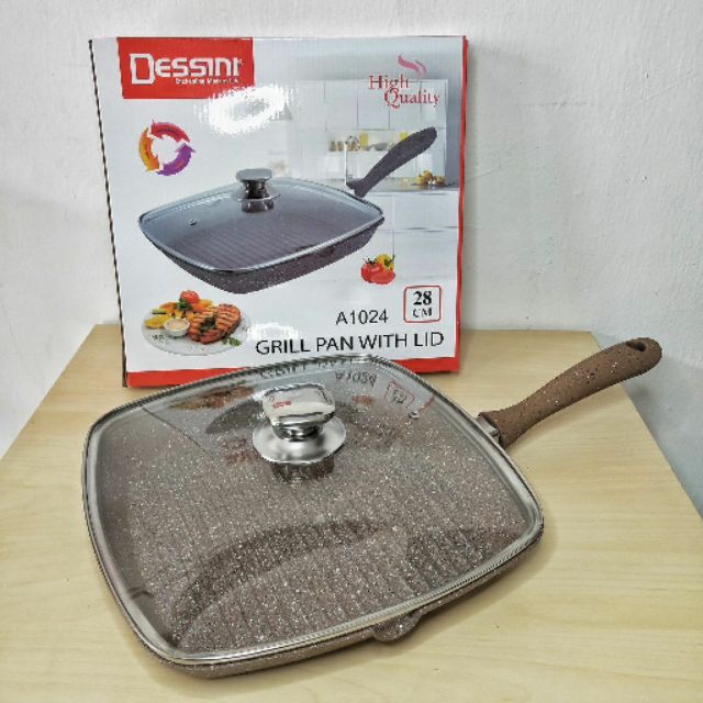 🔥 FREE SHIPPING Dessini Grill Pan 28 CM 🔥 Shopee Malaysia
