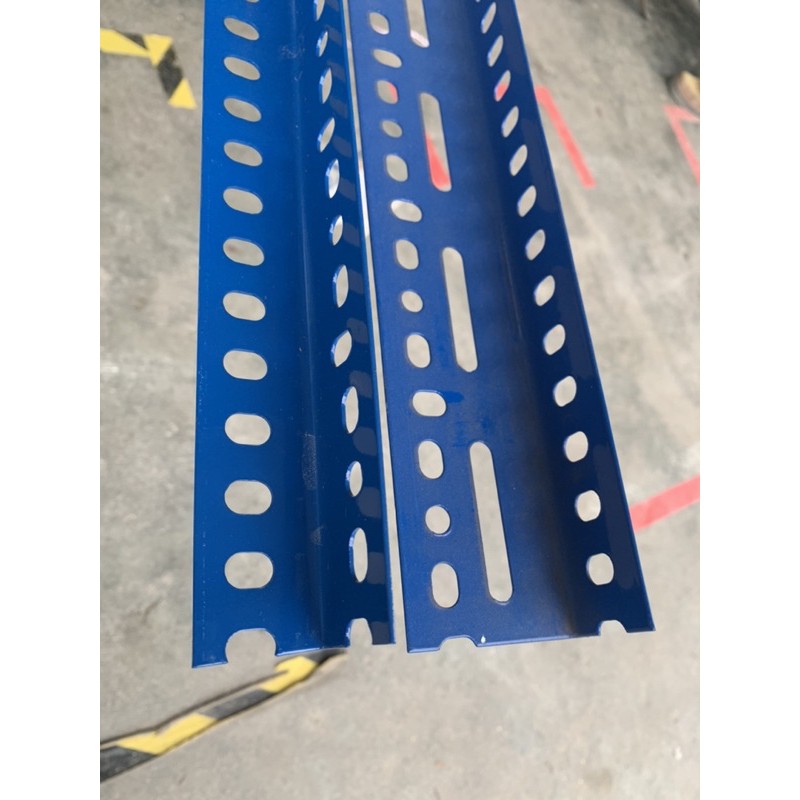 5 ft Slotted Angle Bar Iron Besi Biru Rak Shelf Besi Biru - untuk DIY ...