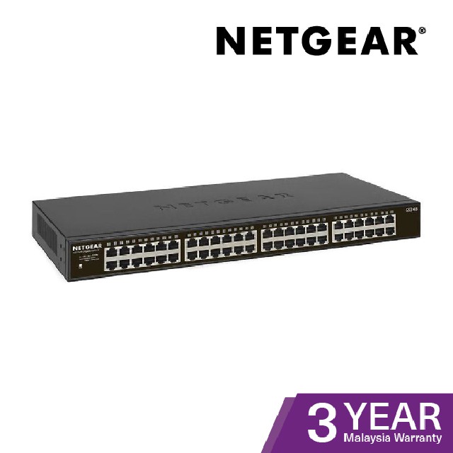 Ethernet Switch 48-Port Gigabit Unmanaged Rackmount Switch