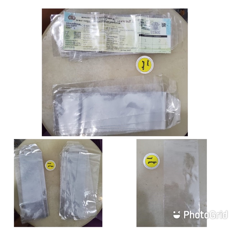 Plastic STNK Cover Cover Vehicle STNK Letter Protector | Shopee Malaysia