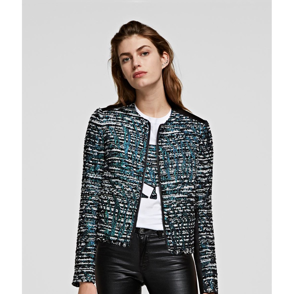 Karl lagerfeld sale boucle jacket