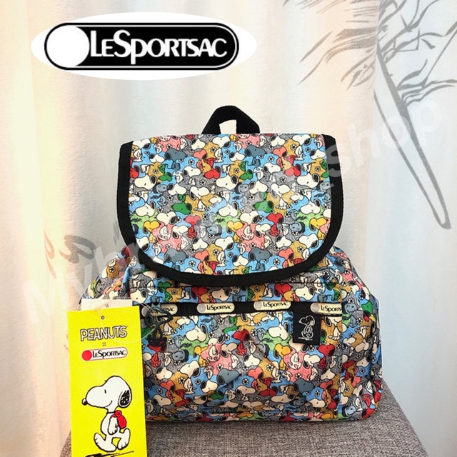 LeSportsac Small Edie Backpack Snoopy 9808 Shopee Malaysia