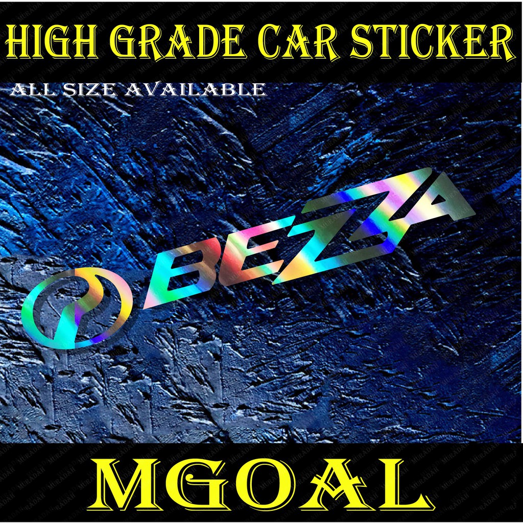 [Ready Stock]Laser Perodua Bezza logo high grade car sticker | Shopee ...