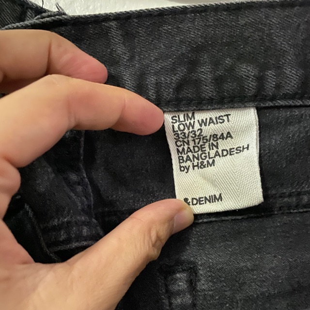 H&m slim hotsell low waist jeans