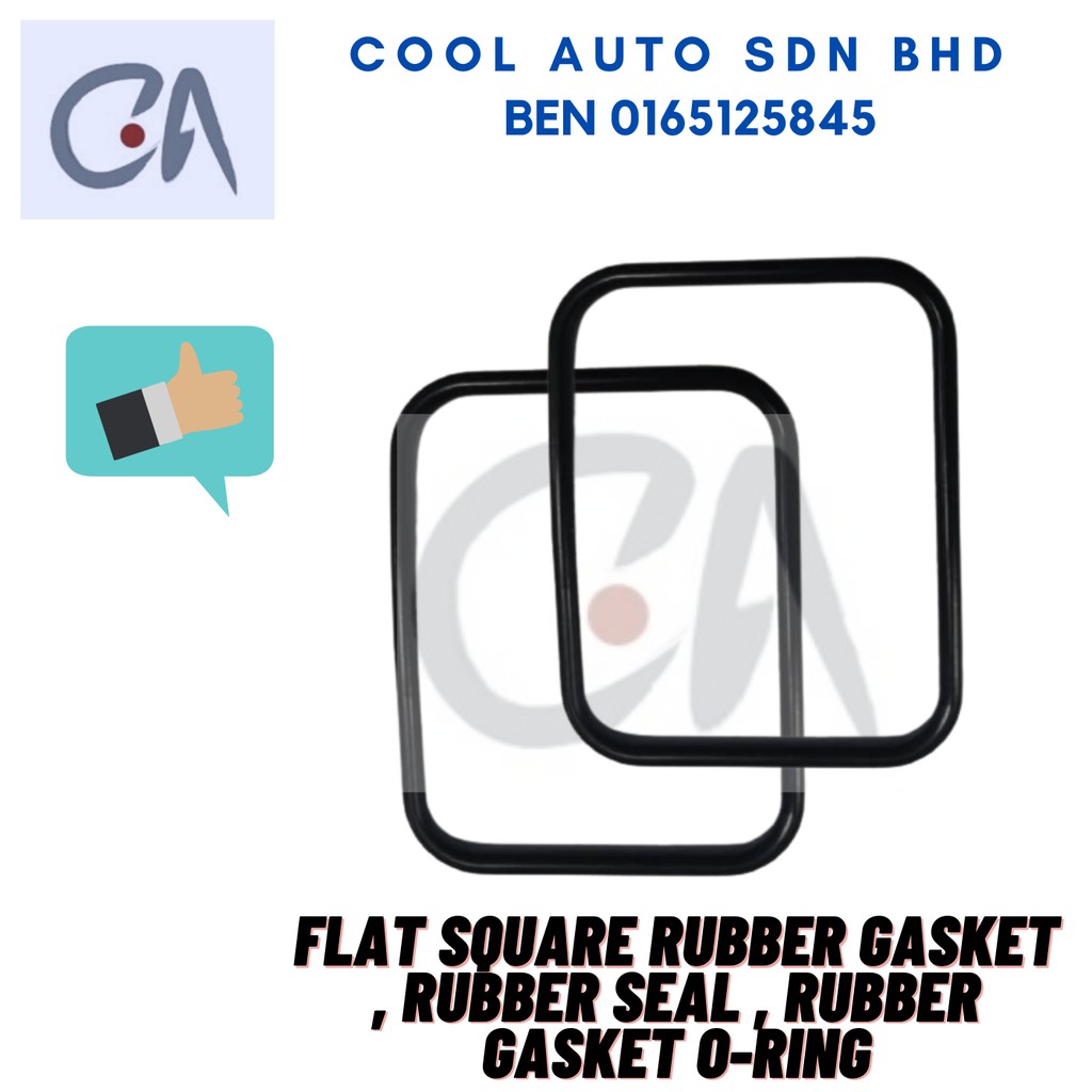 🔥READY STOCK 🔥FLAT SQUARE RUBBER GASKET , RUBBER SEAL , RUBBER GASKET O